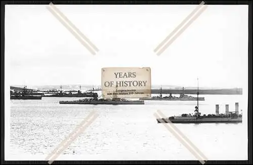 Foto S.M.S. Schiffe Kaiser Klasse in Scapa Flow Kaiser Wilhelm II. S.M.S. Kaise