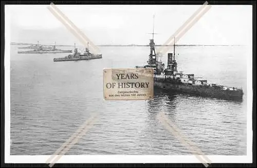 Foto SMS S.M.S. Baden 1915 und a. Flotte Scapa Flow Linienschiffe Kaiserliche M