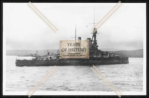 Foto SMS S.M.S. Baden 1915 Linienschiff Scapa Flow Kaiserliche Marine