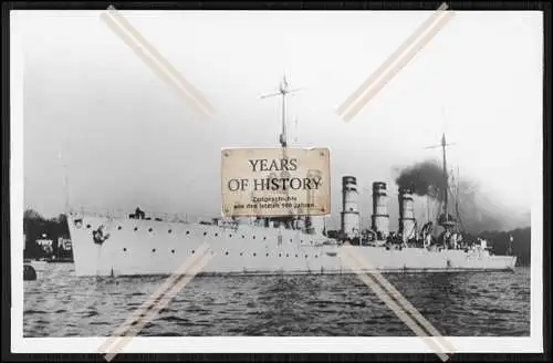 Foto SMS S.M.S. Stralsund 1911 Kleiner Kreuzer der Kaiserlichen Marine