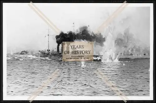 Foto SMS S.M.S. Frankfurt 1915 Kleiner Kreuzer im Gefecht der Kaiserlichen Mari