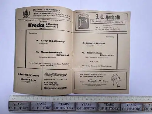 10. Heft Programm Mai 1939 Das Familien Löwenhof Variete Hannover Luisenstraße 5