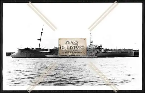 Foto SMS S.M.S. Hamburg 1903 Kleiner Kreuzer als Wohnschiff der Kaiserlichen Ma