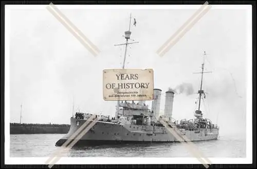 Foto SMS S.M.S. Hamburg 1903 Kleiner Kreuzer der Kaiserlichen Marine