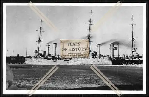 Foto SMS S.M.S. Hamburg 1903 Kleiner Kreuzer der Kaiserlichen Marine