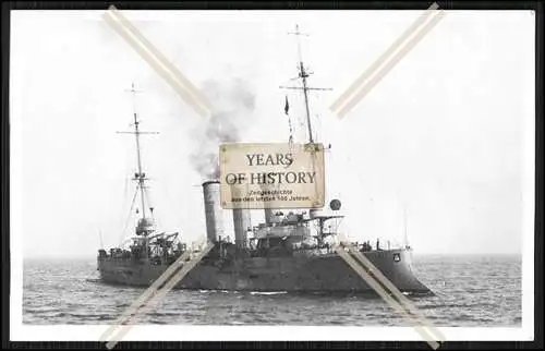 Foto SMS S.M.S. Hamburg 1903 Kleiner Kreuzer der Kaiserlichen Marine