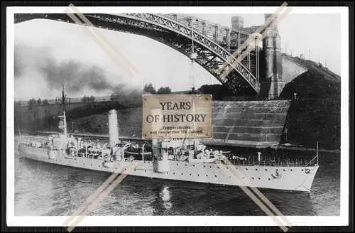Foto SMS S.M.S. Amazone 1900 Kleiner Kreuzer Kaiser Wilhelm Kanal der Kaiserlic