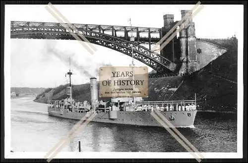 Foto SMS S.M.S. Nymphe 1899 Kleiner Kreuzer Kaiser Wilhelm Kanal der Kaiserlich