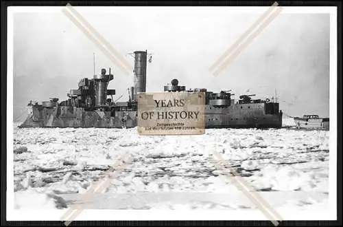 Foto SMS S.M.S. Arcona 1902 Kleiner Kreuzer Flakkreuzer im Eis der Kaiserlichen