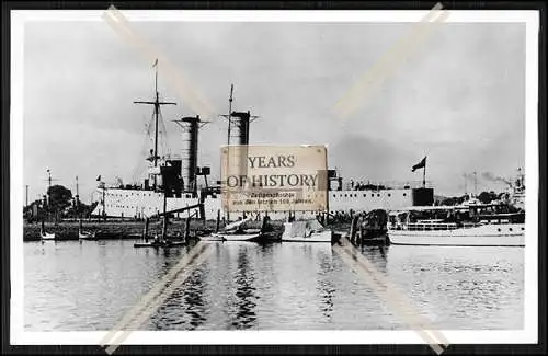 Foto SMS S.M.S. Arcona 1902 Kleiner Kreuzer als Wohnschiff der Kaiserlichen Mar