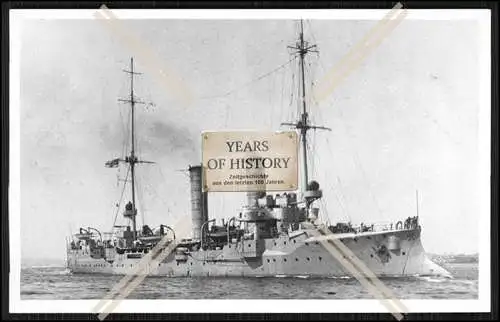 Foto SMS S.M.S. Arcona 1902 Kleiner Kreuzer der Kaiserlichen Marine