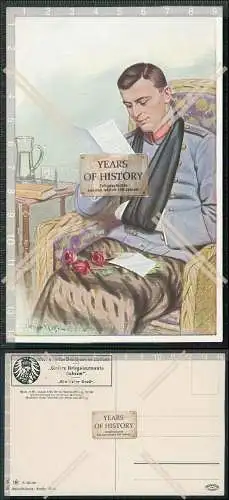 AK Unsere Kriegsleutnants daheim Ein lieber Gruß Günther Nagel 