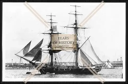 Foto SMS S.M.S. Schiff ? 1850-1870 preußische Kaiserliche Marine