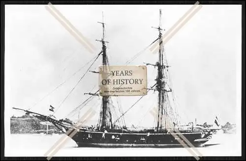 Foto SMS S.M.S. Undine 1869 Brigg preußische Kaiserliche Marine
