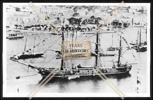 Foto SMS S.M.S. Nymphe 1863 Hölzerne Glattdecks Korvette preußische Kaiserlic