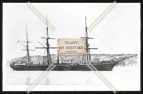 Foto SMS S.M.S. Augusta 1864 Glattdeckskorvette preußische Kaiserliche Marine