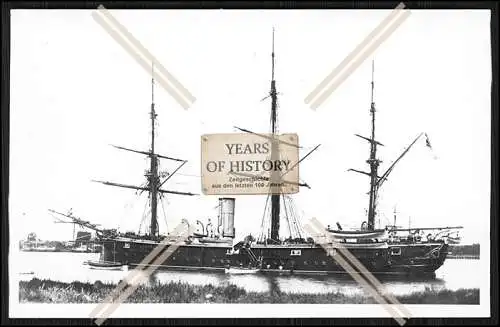 Foto SMS S.M.S. Ariadne 1871 Kreuzerkorvette der Kaiserlichen Marine