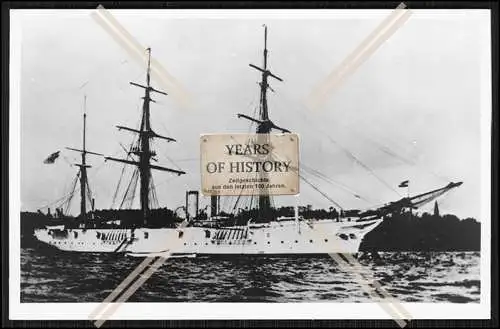 Foto SMS S.M.S. Carola 1880 Kreuzerkorvette der Kaiserlichen Marine