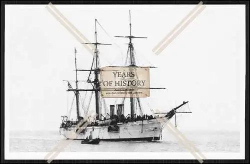 Foto SMS S.M.S. Alexandrine 1885 Kreuzerkorvette der Kaiserlichen Marine