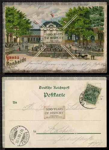 Orig. AK  Aachen Ronheide NRW gel. 1900