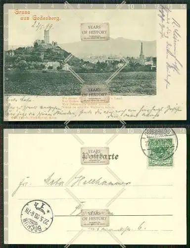 Orig. AK Godesberg Bonn gel. 1899