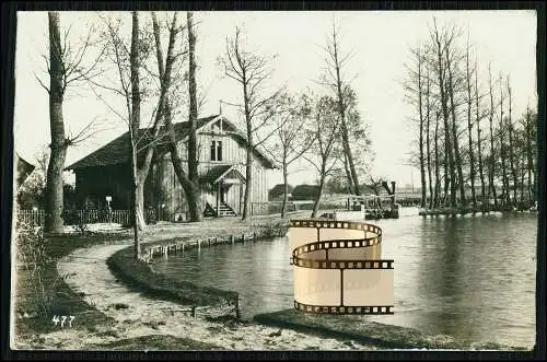 Foto AK 1.WK Soldaten See Ostpreußen ? 1917 Rheinland gel. Atelier Eckner Weimar