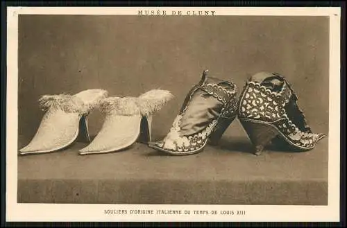 AK Damenschuhe Pumps SOULIERS D'ORIGINE ITALIENNE DU TEMPS DE LOUIS XIII