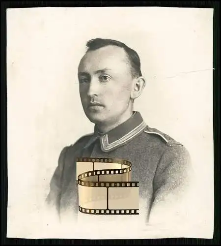 Foto 9x8cm  1. WK Portrait Soldat in Uniform - Nr. 117