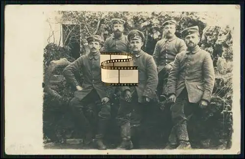 Foto AK 14x9 cm 1. WK Soldaten an der Front Gruppenfoto  - Nr. 101