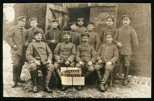Foto AK 1. WK Weltkrieg - Soldaten 1917-18 Silvester im Felde - Nr. 88