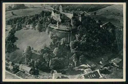 AK Hohenaschau Aschau Chiemgau Schloss vom Flugzeug aus 1942 gelaufen