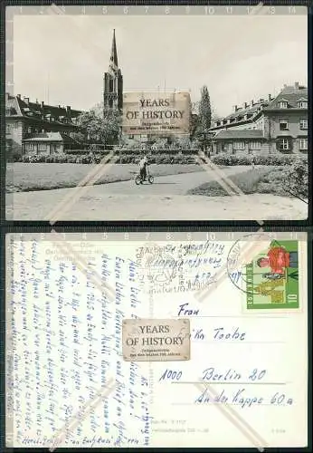 Foto AK Frankfurt Oder Gertraudenplatz u. St.-Gertraud-Kirche Oder Lebus DDR 