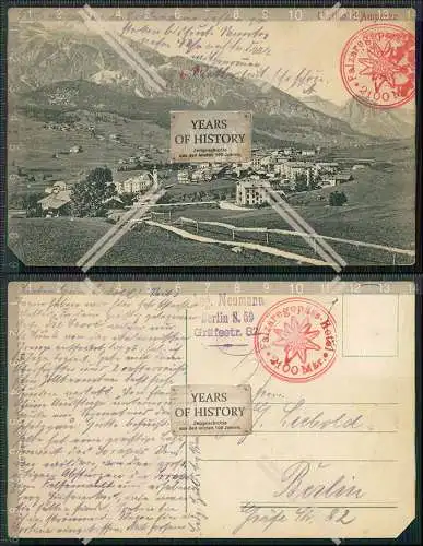 AK Cortina d'Ampezzo Veneto Verso Tofana Stempel Alpenveilchen 1911 Karte besch