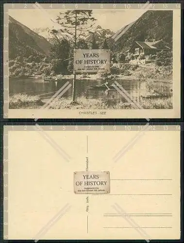 AK Oberstdorf im Oberallgäu Waldhotel Christlessee Ruderboote 1920