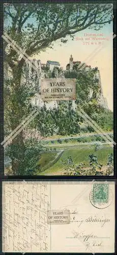 AK Langenbrunn Beuron Schloss Werenwag Donautal 1911 gelaufen