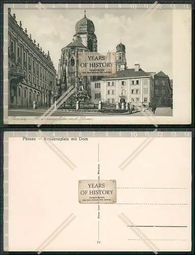 AK Passau an der Donau Residenzplatz mit Dom um 1930