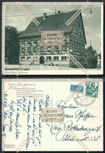 AK Tettnang Bodenseekreis Hotel Rad Fachwerkhaus Inhaber Hugo Eberhardt