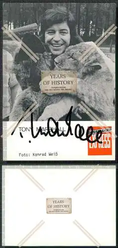 Autogrammkarte Tony Marshall signiert Düsseldorfer Express Foto Konrad Weiß