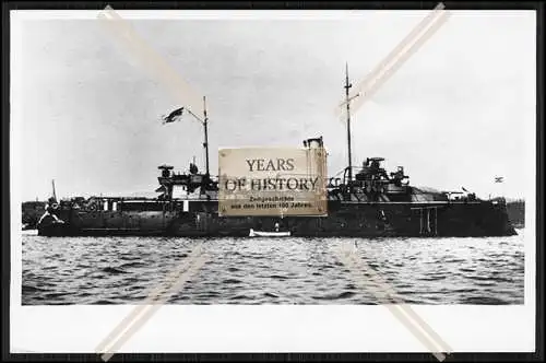 Foto S.M.S. Beowulf 1890 Küstenpanzerschiff Kaiserliche Marine