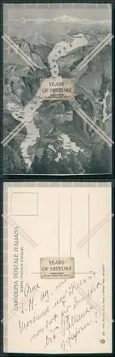 AK Lago Maggiore Landkarte der Umgebung Luftbild Fliegeraufnahme 1909