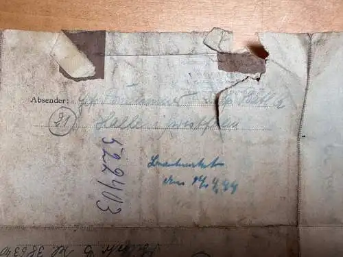 Feldpost-Brief - Schröttinghausen Dornberg - Lager Stalag Oberems Bielefeld 1944