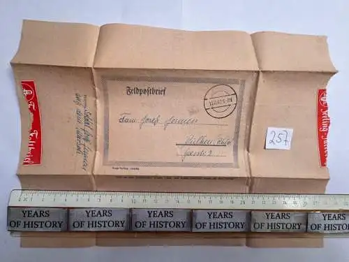 Feldpostbrief Russland 1942 - von Josef Jennen - aus Dülken Alt-Viersen - 257