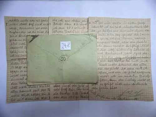 Feldpostbrief Russland 1943 - von Josef Jennen - aus Dülken Alt-Viersen - 248