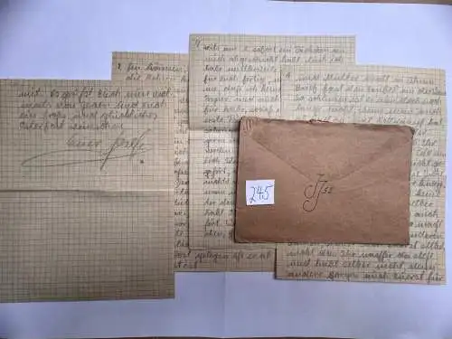 Feldpostbrief Russland 1943 - von Josef Jennen - aus Dülken Alt-Viersen - 245