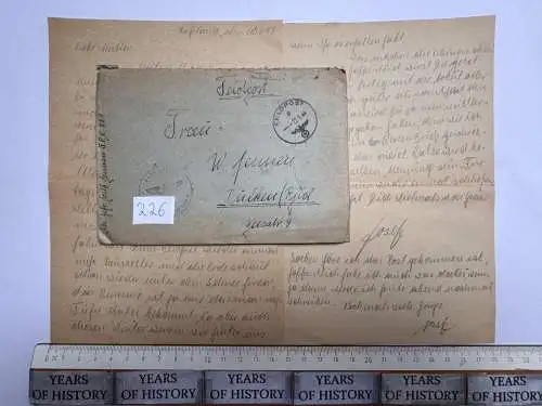 Feldpostbrief Russland 1944 - von Josef Jennen - aus Dülken Alt-Viersen - 226