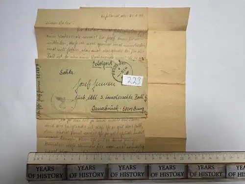 Feldpostbrief Russland 1944 - von Josef Jennen - aus Dülken Alt-Viersen - 223