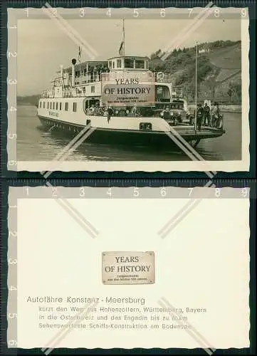 Foto Auto Fähre 1939 Konstanz Meersburg Bodensee Fahrzeuge Oldtimer Pkw