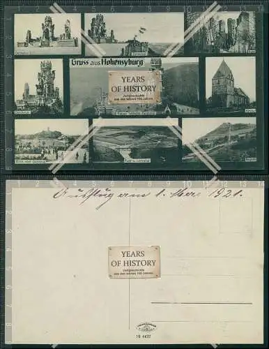 AK Dortmund Hohensyburg mehrfach Ansicht 1921