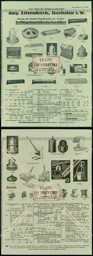 A4 Blatt 1933 Werbung August Lösenbeck Iserlohn Geflügelzuchtbedarfsartikel