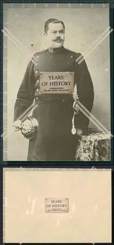 Orig. Foto Soldat 1895 mit Pickelhaube und Säbel